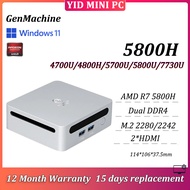 Genmachine MINI PC AMD 4500U/4700U/4800H/5825U/7730U DDR4 3200Mhz SSD WIFI6 BT5.2 4K Desktop Gamer C