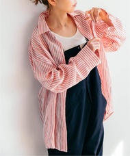 JS/Zephyr Linen Regular Shirt/上衣/紅色(060)/FREE
