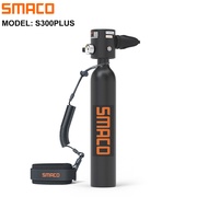 SMACO Mini Scuba Tank 0.5L Portable Scuba Diving Tank Support 6-12 Minutes Underwater Breathe Scuba Diving Cylinder with 0.5L Capacity 3000Psi/200Bar Maximum Pressure for 33 ft Depth Diving