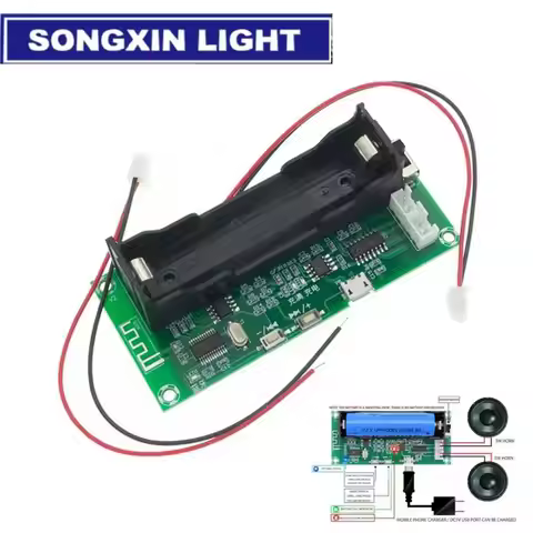 XH-A153 Lithium Battery Bluetooth 5.0 Dual-channel 2 Ch Channel Stereo Low Power Amplifier Board 3W+