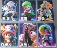 海賊王 盲盒 視頻卡(膠面紙卡) 路飛 索隆 娜美 喬巴 女帝 山治 閃卡 收藏卡  海盜王