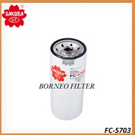 FC-5703 Sakura Fuel Filter SFF0202 JFC-88017 J8621202 FF202 BF596 P550202 299202 3313306 WK12111 BF7