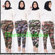 KATUN ARMY JOGGER PANTS Wanita . STRETCH COTTON ARMY PANTS