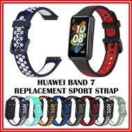 Huawei Band 7 Sport Watch Strap Huawei Band7 Smartwatch Breathable Hole Wristband Band7 Watchband Hu