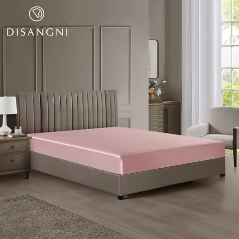 DISANGNI 22 Momme 6A Grade 100% Mulberry Silk Fitted Sheet, Oeko-Tex Certified, 1 Piece Luxury Soft 