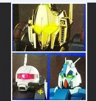 全新未砌 著燈 LED 高達頭 改件 BANDAI HY2M MG 1比100 電鍍百式+Re- RG Z+Zaku II 白狼渣古 (原裝不包括機器人主體) Master Grade GUNDAM 