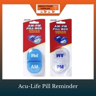 Acu-Life Pill Box | AM-PM Pill Box | For Medicine Box | Random Colour