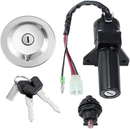 Motorcycle Ignition Switch Lock Kit for Yamaha YBR 125 2002-2013 Ignition Switch Gas Cap Tank ver wi