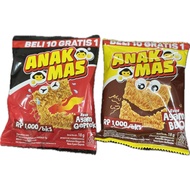 MIE ANAK MAS MIX SHAKE 18gr AYAM GEPREK BBQ EMAS MAKANAN JADUL BARBEKIU BARBEQUE KREMEZ MI KREMES