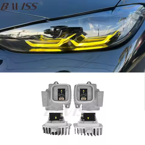 BAVISS LED Headlight G82 G23 G80 G22 G26 Daytime Running Lights Yellow Ice Blue Red Angel Eyes DRL F