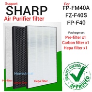 (3IN1) Replacement Sharp Air Purifier Filter FP-F40 FP-FM40A FZ-F40S