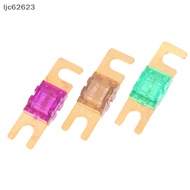 [ljc62623] 2Pcs Gold Plated Stud Car Fuses Mini Car Audio Fuse 20A 30A 40A 50A 60A 70A 80A 100A 120A 125A 150A 175A 200A 32V Auto Fuse [MY]