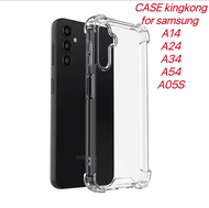 เคสคิงคอง KINGKONG เคสใสกันกระแทก Case for Samsung A54 / A34 / A24 / A14 / A05S ขอบนิ่ม หลังแข็ง ส่ง