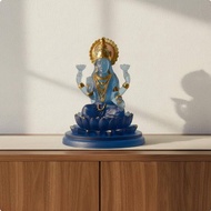Frosted Finish Resin Deity Figurine Ornamental Design Multi-Armed Deity Statue Artistic Details