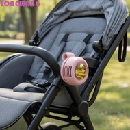 YONGWANG66HR Clip-on Button Fan, USB Rechargeable Brushless Motor Hanging Waist Fan, Low Noise Opera