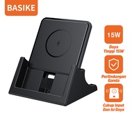 BASIKE Wireless Charger Pengisi Daya Nirkabel Pengisian cepat nirkabel 15W Qi smart inner core stand