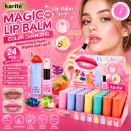 Box Of 24 Pieces Karité Lip Balm Fruit Flavored Color Changing Care Restore Dry Mouth