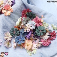 GSFMLO 50PCS Artificial Daisy Flower Head 4.5CM Scrapbooking Headdress Material Home Decor