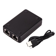 [kanye2dc] Mini 2 in 1 Out Lan Hub Network Switcher Box - Ethernet Internet Adapter Hub
