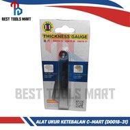 C-Mart D0018-31 Stainless Steel Thickness Gauge 15-31 Pcs Set / Thickness Gauge / Filler Gauge Gap T