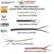 [Loose Cut] Fajar 23/0.14 x 2c / 23/0.15 x 2c / 2.0mm x 2c / 7/0.20 x 4c PVC Twin Flat / Speaker / A
