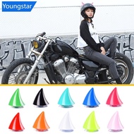 【FY】  2Pcs Motorcycle Helmet Corner Rubber Horn Decoration Accessories Suction Cup Soft Horn Headwea