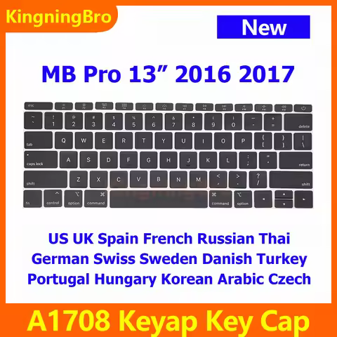 New Replacement Keyboard Keys Keycaps For Macbook Pro 13" A1708 Keycap Key Cap 2016 2017 Years