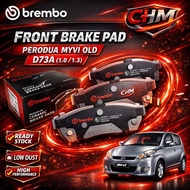 * 100% ORIGINAL * PERODUA MYVI D73A 1.0/1.3 FRONT BRAKE PAD BREMBO PRIME CERAMIC (P79012N)