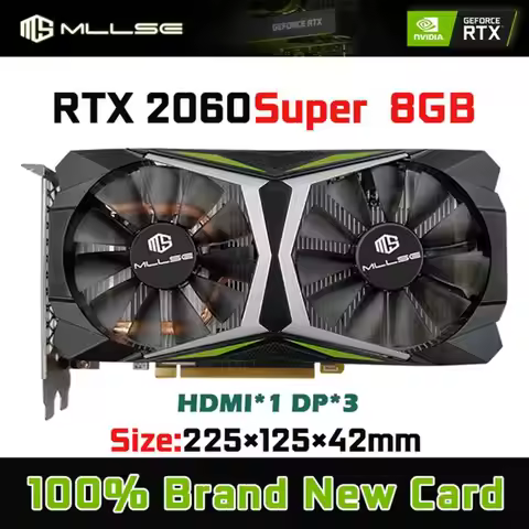 New 51+ Mllse RTX 2060 Super 8GB Graphics Card GDDR6 256Bit PCIE PCI-E3.0 16X 1470MHz 2176units rtx 
