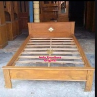 Dipan tempat tidur kayu kalimantan ukuran 200x160cm