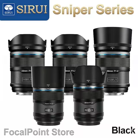 SIRUI Sniper Seris 16mm 23mm 33mm 56 75mm F1.2 APS-C Auto Focus Lens For Sony E Mount Fuji X Mount C