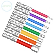 Hex Screwdriver Bit Set Color Coded Identification For Electric Drills
