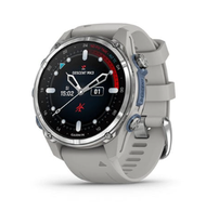 Garmin - 010-02857-04 Descent Mk3系列 43mm 全方位潛水電腦錶 (白鋼錶圈搭霧灰色矽膠錶帶)