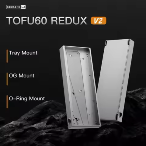 KBDfans Tofu60 Redux V2 Keyboard Case Custom Gh60 Magnetic Switch Aluminum Shell Ergonomics for Mech