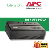APC Easy UPS AVR BV800I-MS, 800VA, Floor/Wall Mount, 230V With 4x Universal Outlets,Backup Battery (