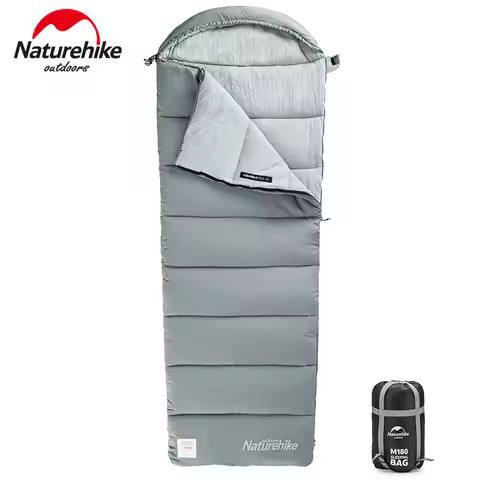 Naturehike M400 Envelope Sleeping Bag Winter Sleeping Bag Ultralight Cotton Spliced Sleeping Bag Was