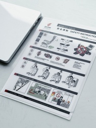 Air China Boeing 747 Safety Information L-Shaped Folder Aviation Cultural Creative Gifts Commemorati