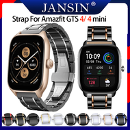 Ceramic band For Amazfit GTS 4 mini Smart Watch ceramic Luxury stainless steel strap For Amazfit GTS