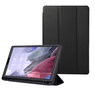 全城熱賣 - 適用於三星 Galaxy Tab A7 Lite 實色三折平板皮套（黑色）