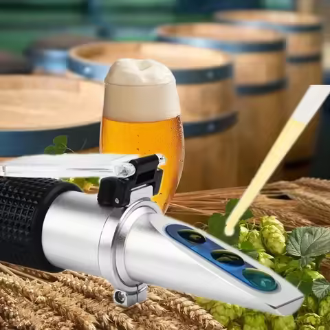Refractometer 0-32% Brix Sugar Concentration Meter Sugar Wine Beer Fruit Refractometer Homebrew Suga