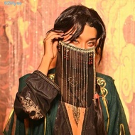 LILYES Hanfu Face Veil All-match Elegant Crystal Tassel Mesh Artistic Photos Hanfu Accessories