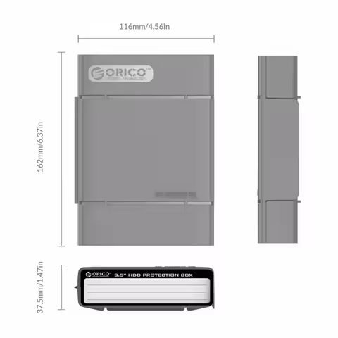 ORICO 3.5 Inch IDE SATA HDD caddy Case external Hard Drive Disk Storage Box For Hdd enclosure Cases 