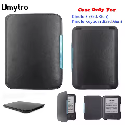 PU Leather Case For Kindle 3rd Model D00901 Magnetic Closured Cover Kindle 3 3rd Gen eReader Ebook C