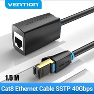 Vention Cat8 Ethernet Cable SSTP 40Gbps Super Speed Network Cable Extension Cord Patch Cord for Router Modem PC Laptop Cat 8 Network Lan 1m 2m 3m 5m 8m