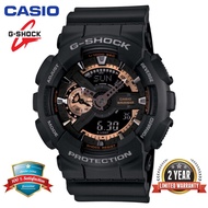 G Shock GA110ผู้ชายของแท้นาฬิกาสปอร์ตแสดงเวลาคู่200เมตรกันน้ำกันกระแทกและกันน้ำได้ World Time นาฬิกา