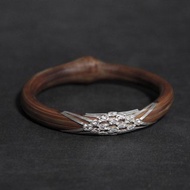 十六寶老風藤手鐲 未時原創手工野生編995純銀藥藤木鐲子女自制