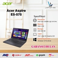 Laptop Acer Aspire E5 575 Second Core i3 Gen 6 RAM 4 GB HDD 500 GB