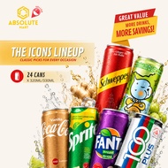 Coke/Coke Light/Coke Zero/Sprite/100Plus/Minute Maid/H&E