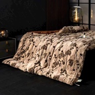 Soft and Smooth 5D Floral Printed Rabbit Fur Blanket, New 2025 Model, Weight 4kg, Size 2mx2m3