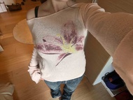 Lily Flower Knitted Sweater